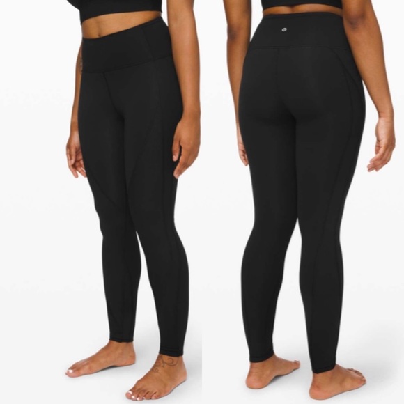 Lululemon Ribbed Wunder Under HR 28" Black 2 - Picture 2 of 9
